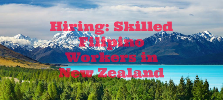 Job Vacancies for OFWs in NEW ZEALAND (Updated) - Jobs Abroads